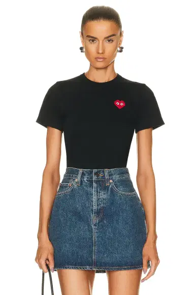 Comme des Garçons PLAY Invader T-Shirt | Thumbnail 1 Comme des Garçons PLAY Invader T-Shirt | Thumbnail 1