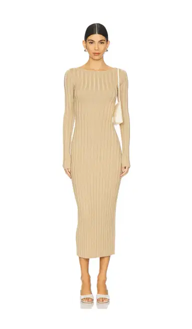 L'Academie Kayce Midi Knit Dress | Thumbnail 4