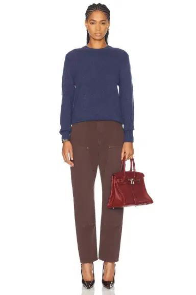 RENGGLI Embroidered Cashmere Crewneck Sweater | Thumbnail 5