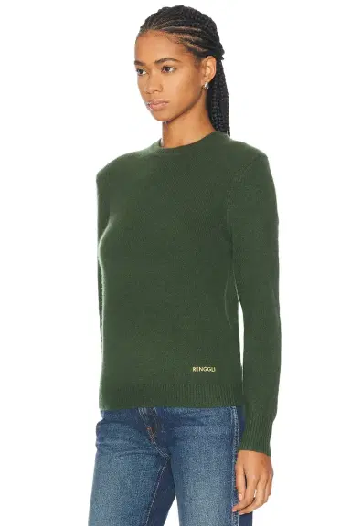 RENGGLI Embroidered Cashmere Crewneck Sweater | Thumbnail 3