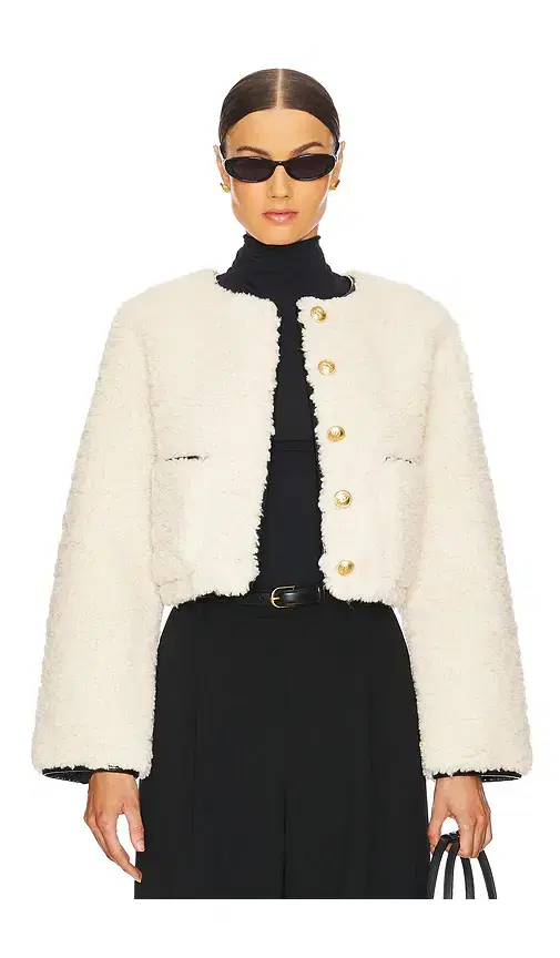 L'Academie Pauchet Reversible Faux Sherpa Jacket