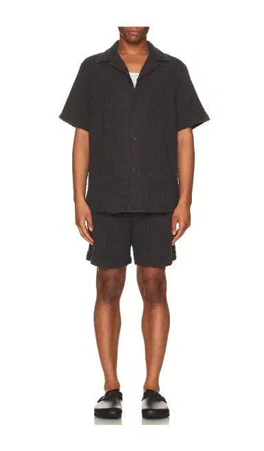 OAS Nearly Black Cuba Waffle Shirt | Thumbnail 2