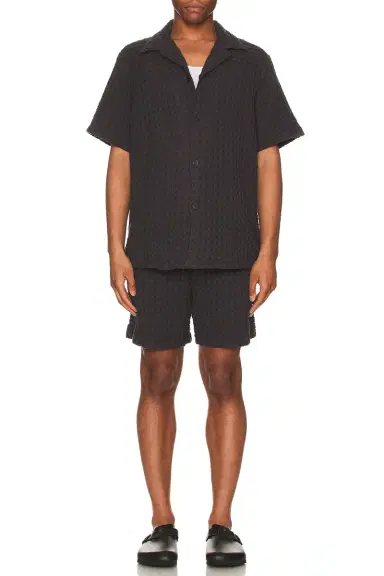 OAS Nearly Black Cuba Waffle Shirt | Thumbnail 4