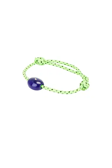 DEZSO BY SARA BELTRÁN Cowry Bead Baguette Blue Sapphire Surf Cord Bracelet | Thumbnail 1 DEZSO BY SARA BELTRÁN Cowry Bead Baguette Blue Sapphire Surf Cord Bracelet | Thumbnail 1