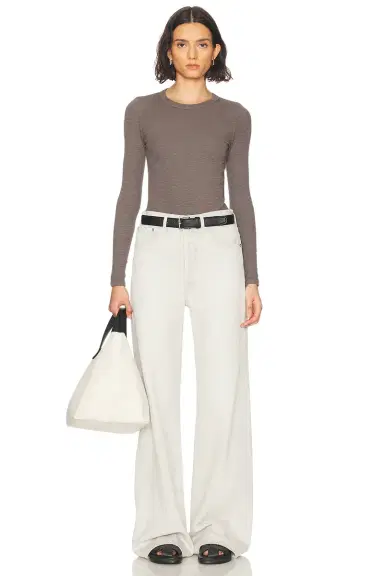 AGOLDE Dame High Rise Wide Leg Jeans | Thumbnail 7