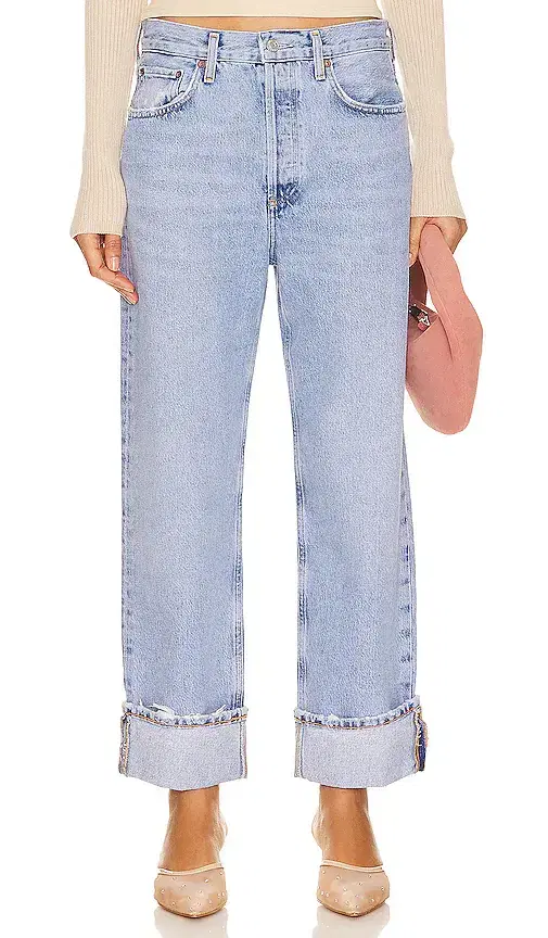 AGOLDE Fran Low Slung Easy Straight Jeans