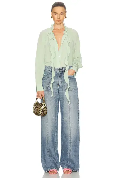 BLUMARINE Wide Leg Jeans | Thumbnail 5