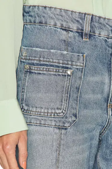 BLUMARINE Wide Leg Jeans | Thumbnail 6