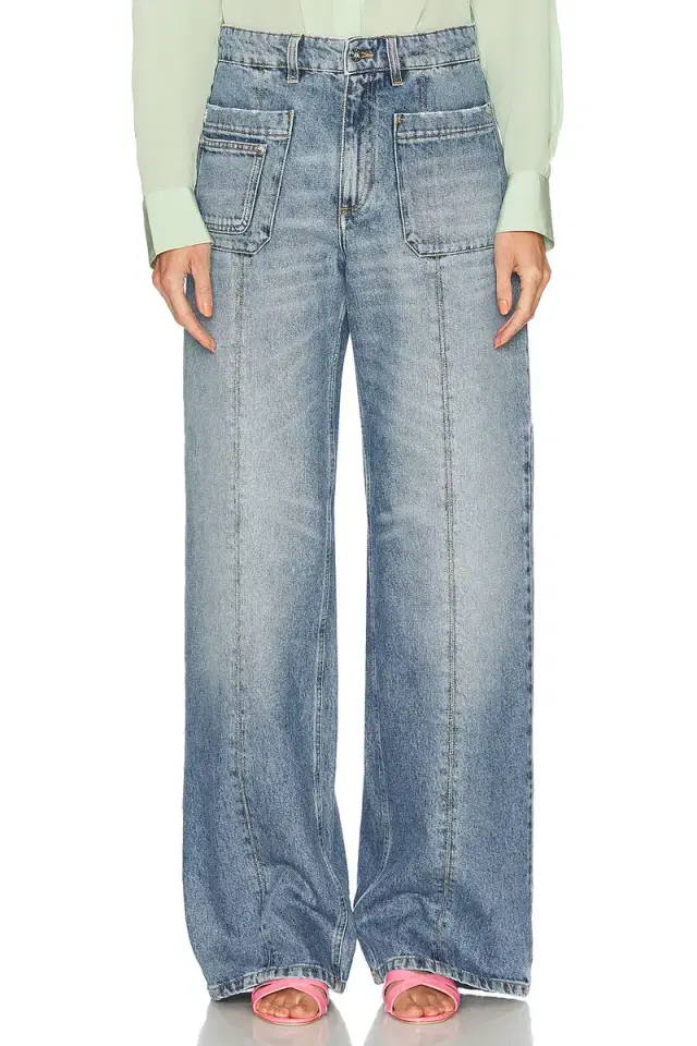 BLUMARINE Wide Leg Jeans