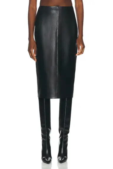 ALAÏA Leather Pencil Skirt | Thumbnail 1 ALAÏA Leather Pencil Skirt | Thumbnail 1