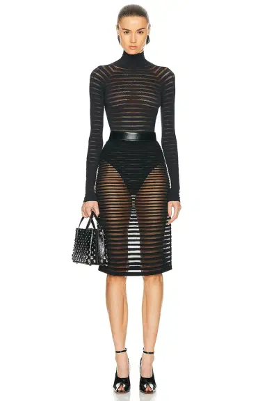 Alaïa Striped Pencil Skirt | Thumbnail 4 Alaïa Striped Pencil Skirt | Thumbnail 4