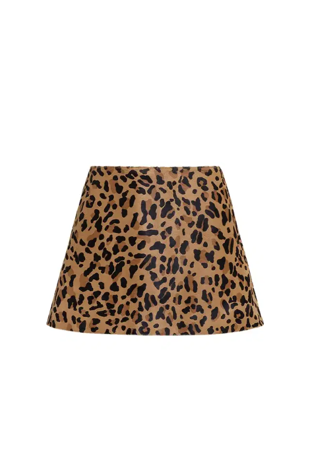 ALAÏA Leopard Print Mini Skirt