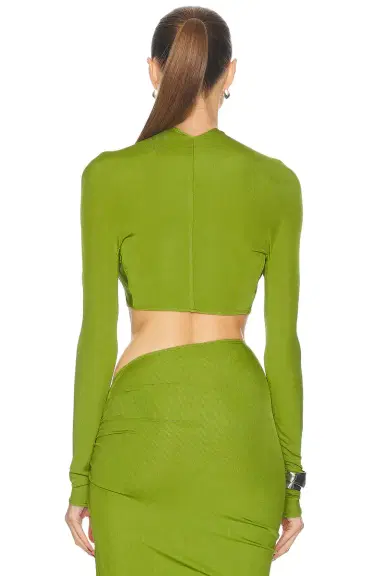 Atlein V-Neck Cropped Top | Thumbnail 3