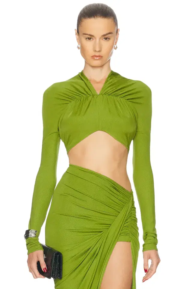 Atlein V-Neck Cropped Top
