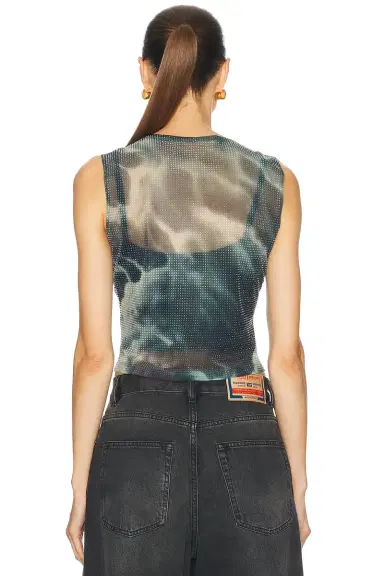 Alexander Wang Hotfix Crystal Cropped Tank Top | Thumbnail 3
