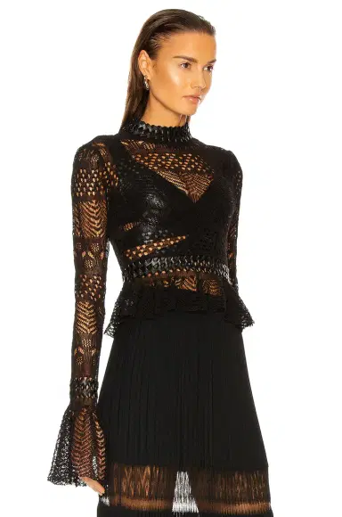 ALAÏA Fitted Long Sleeve Top | Thumbnail 2