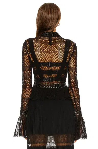 ALAÏA Fitted Long Sleeve Top | Thumbnail 3