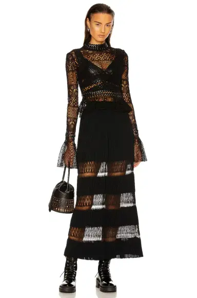 ALAÏA Fitted Long Sleeve Top | Thumbnail 4