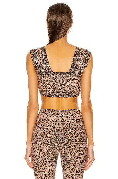 Alaïa Jacquard Print Fitted Top | Thumbnail 3 Alaïa Jacquard Print Fitted Top | Thumbnail 3