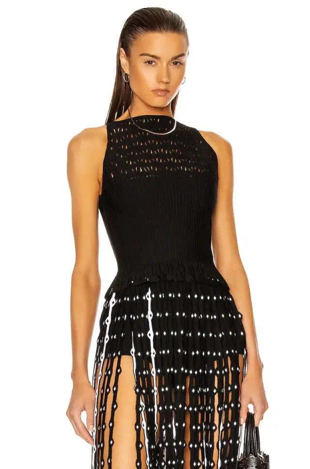Knit Lace Sleeveless Top