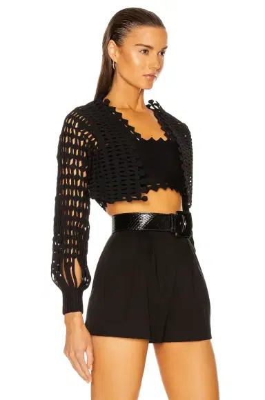 Alaïa Knit Lace Top | Thumbnail 2 Alaïa Knit Lace Top | Thumbnail 2