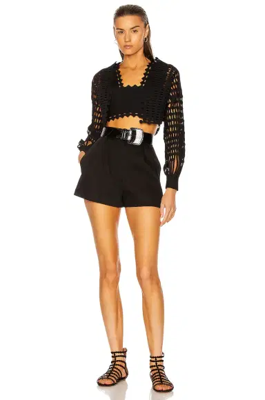 Alaïa Knit Lace Top | Thumbnail 4 Alaïa Knit Lace Top | Thumbnail 4