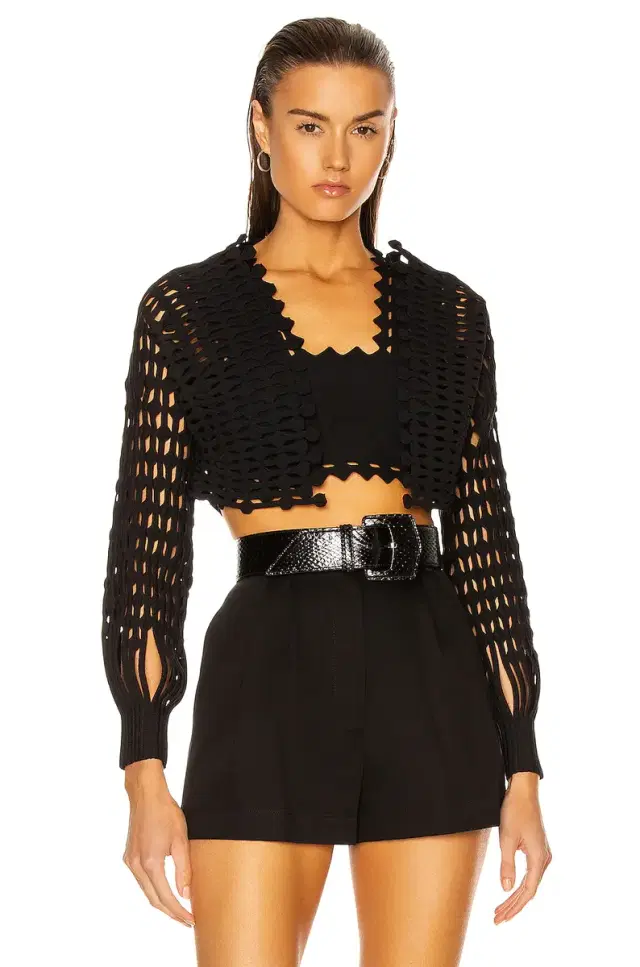 ALAÏA Knit Lace Top