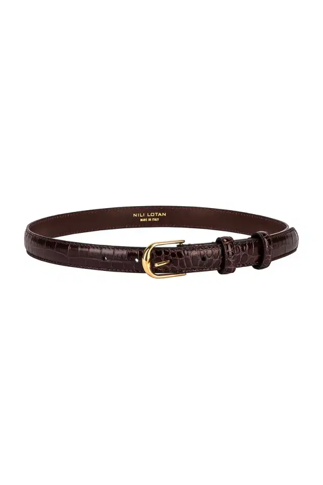 NILI LOTAN Jane Croc Belt