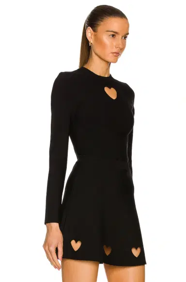 Alaïa Cutout Heart Long Sleeve Top | Thumbnail 2 Alaïa Cutout Heart Long Sleeve Top | Thumbnail 2
