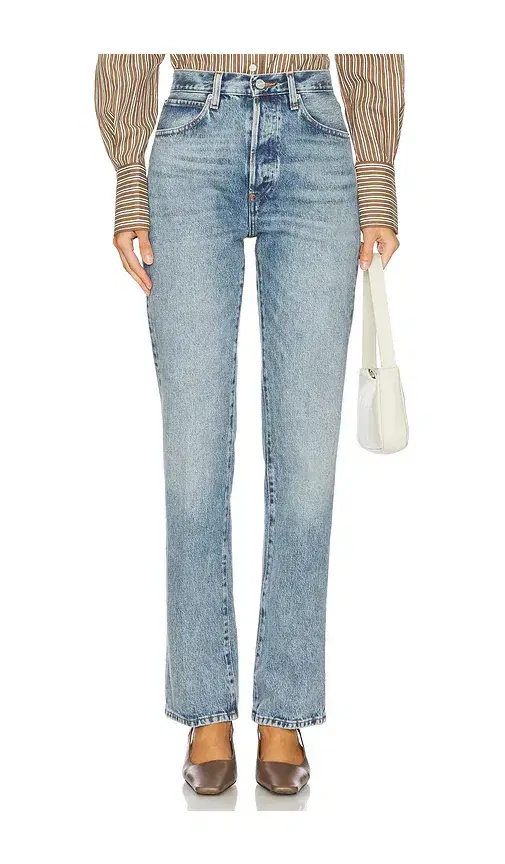 FRAME Vertical Straight Leg Jeans