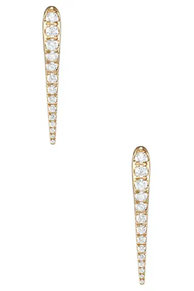 Melissa Kaye Lola Small Needle Earrings | Thumbnail 3