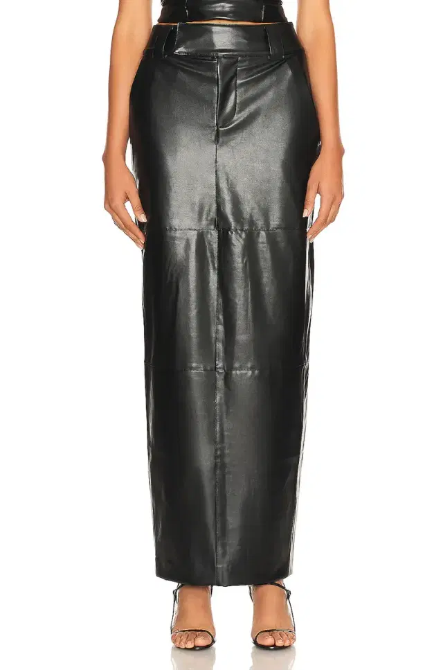 Helsa Waterbased Faux Leather Midi Skirt