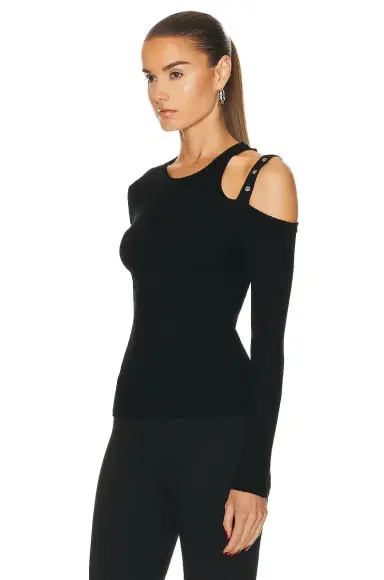 BLUMARINE Long Sleeve Sweater | Thumbnail 3 BLUMARINE Long Sleeve Sweater | Thumbnail 3