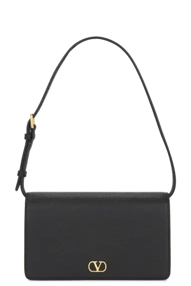 Valentino Garavani V Logo Signature Wallet With Strap | Thumbnail 1 Valentino Garavani V Logo Signature Wallet With Strap | Thumbnail 1