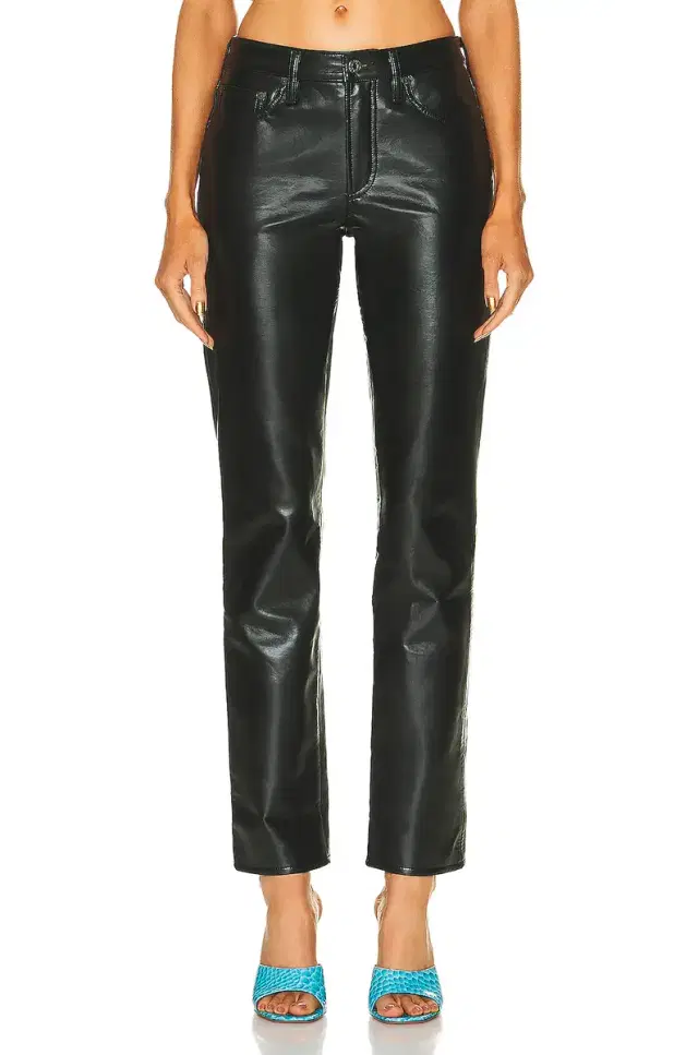 AGOLDE Recycled Leather Lyle Low Rise Slim