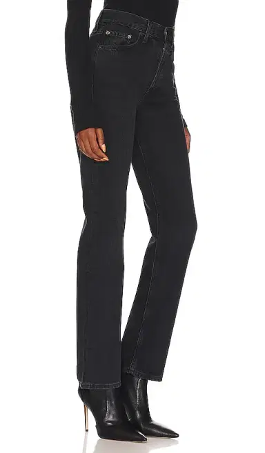 AGOLDE Lana Mid Rise Straight Jeans | Thumbnail 2