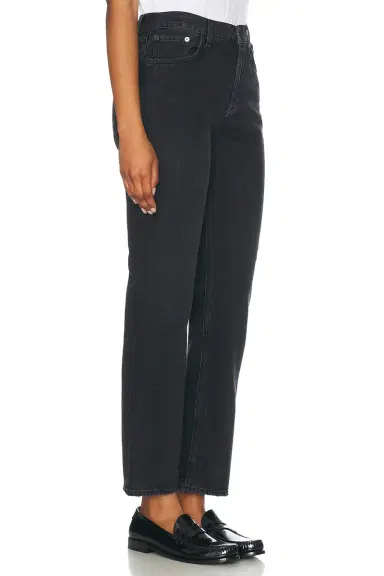 AGOLDE Lana Mid Rise Straight Jeans | Thumbnail 4