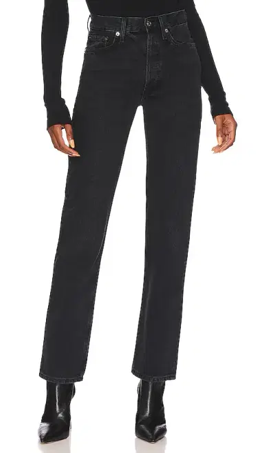 AGOLDE Lana Mid Rise Straight Jeans | Thumbnail 1