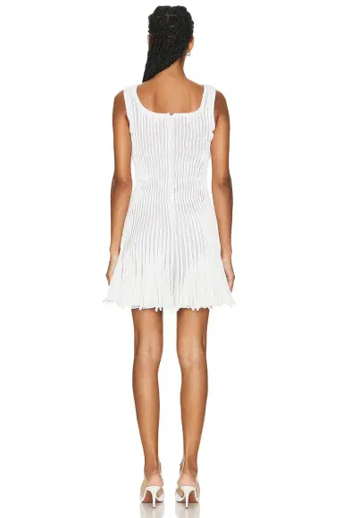 Alaïa Pleated Mini Dress | Thumbnail 3