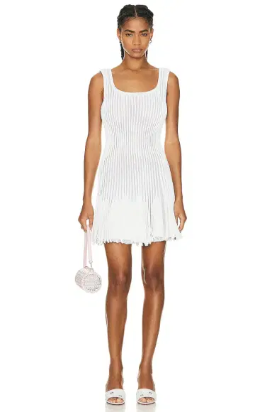 Alaïa Pleated Mini Dress | Thumbnail 1