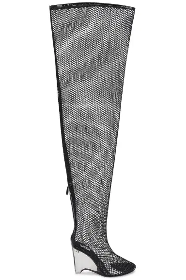 Alaïa Wedge Over The Knee Boot | Thumbnail 1 Alaïa Wedge Over The Knee Boot | Thumbnail 1