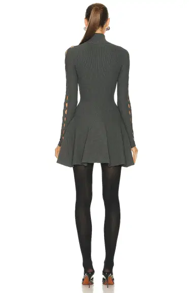Alaïa Long Sleeve Turtlneck Dress | Thumbnail 3 Alaïa Long Sleeve Turtlneck Dress | Thumbnail 3