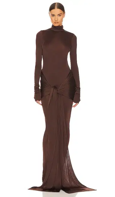 Helsa Slinky Jersey Sarong Maxi Dress | Thumbnail 5 Helsa Slinky Jersey Sarong Maxi Dress | Thumbnail 5