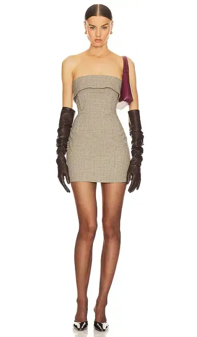 Helsa Plaid Mini Suit Dress | Thumbnail 6 Helsa Plaid Mini Suit Dress | Thumbnail 6