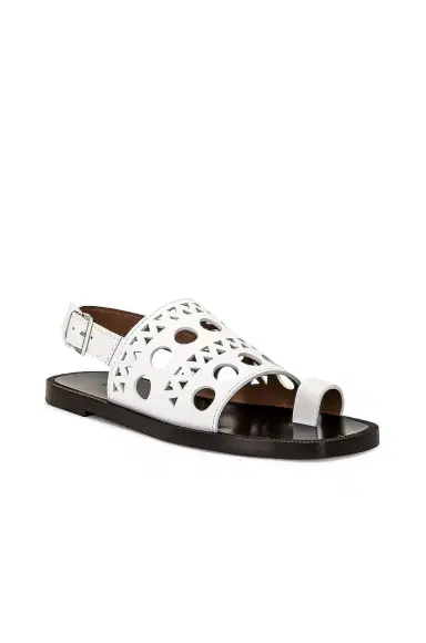 Alaïa Perforated Flat Sandal | Thumbnail 2