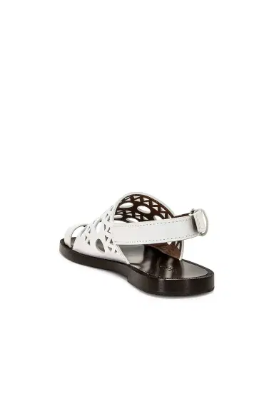 Alaïa Perforated Flat Sandal | Thumbnail 3