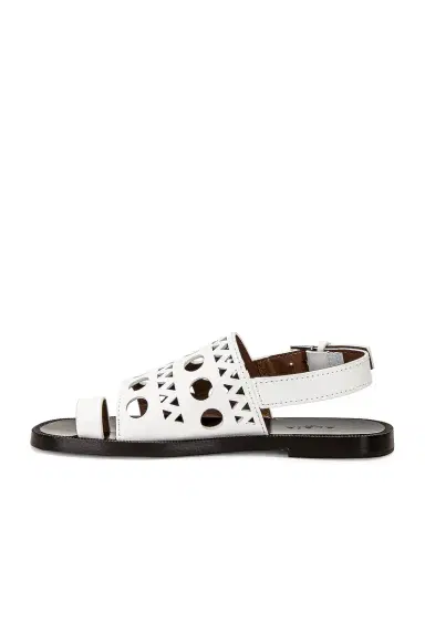 Alaïa Perforated Flat Sandal | Thumbnail 5