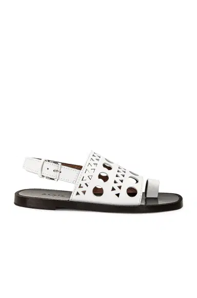 Alaïa Perforated Flat Sandal | Thumbnail 1