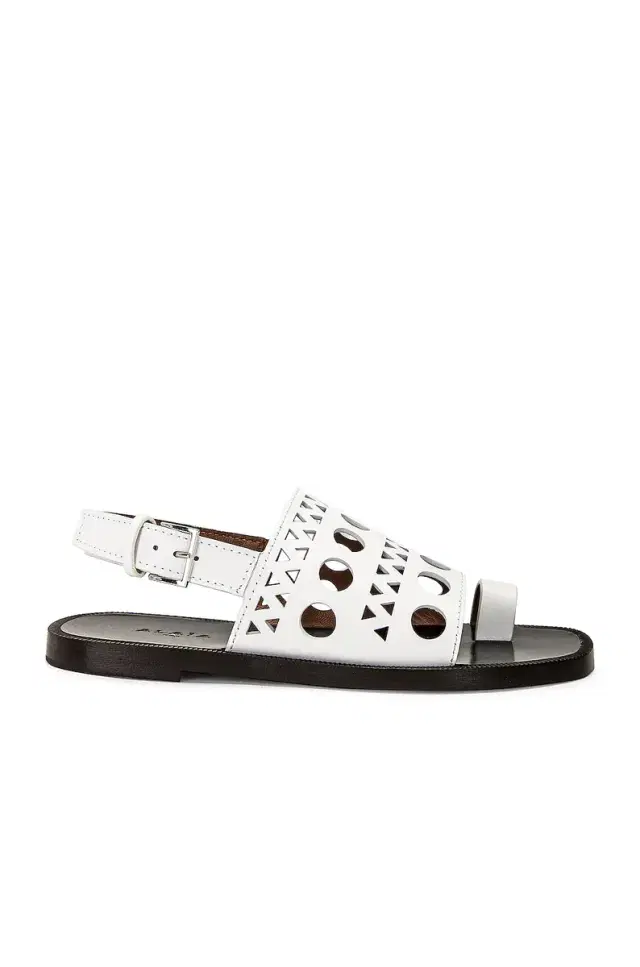 ALAÏA Perforated Flat Sandal
