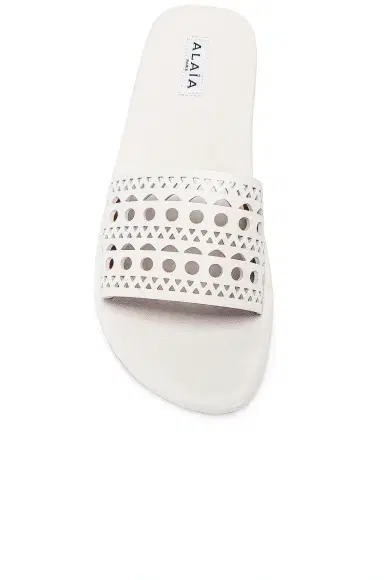 Alaïa Perforated Flat Sandal | Thumbnail 4 Alaïa Perforated Flat Sandal | Thumbnail 4